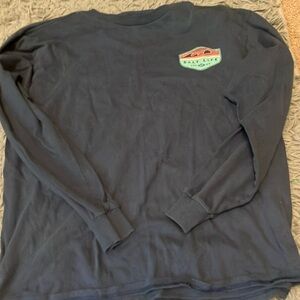 Dark blue salt life long sleeve shirt